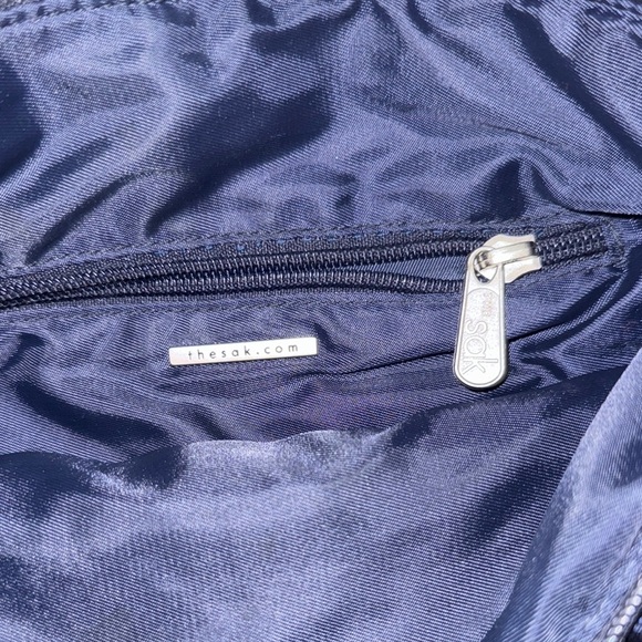 The Sak Blue Crochet Shoulder Bag with Classic Design (B) - Picture 3 of 3